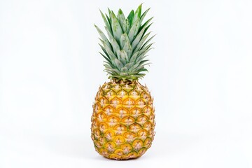 Fototapeta premium Fresh Pineapple on White Background