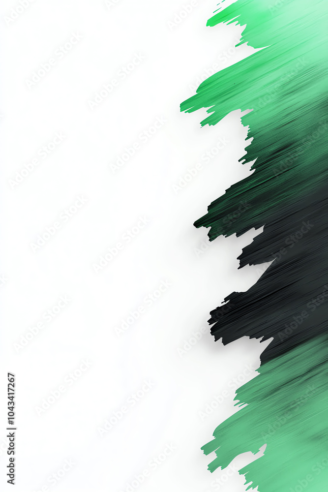 Aufkleber dynamic abstract swirl of green and black creating a modern aesthetic for art and design application