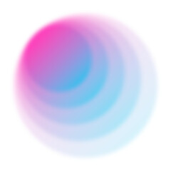 Obraz premium Colorful gradient png aura shape element, transparent background