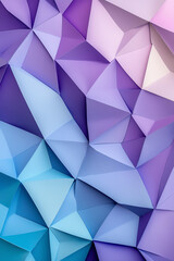 Obraz premium Abstract geometric patterns in cool tones a visual exploration of color and shape harmony