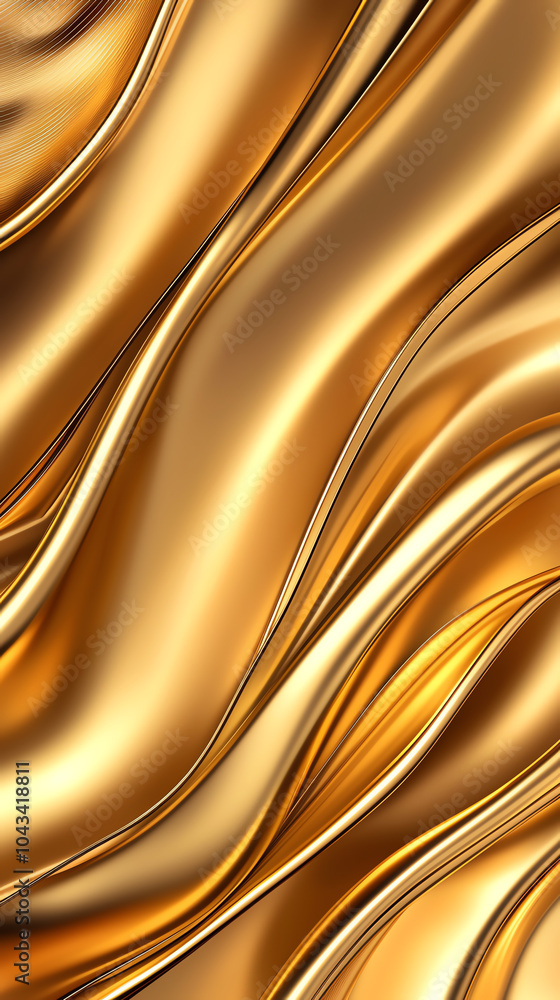 Aufkleber elegant flowing gold texture a luxurious abstract background for versatile design applications