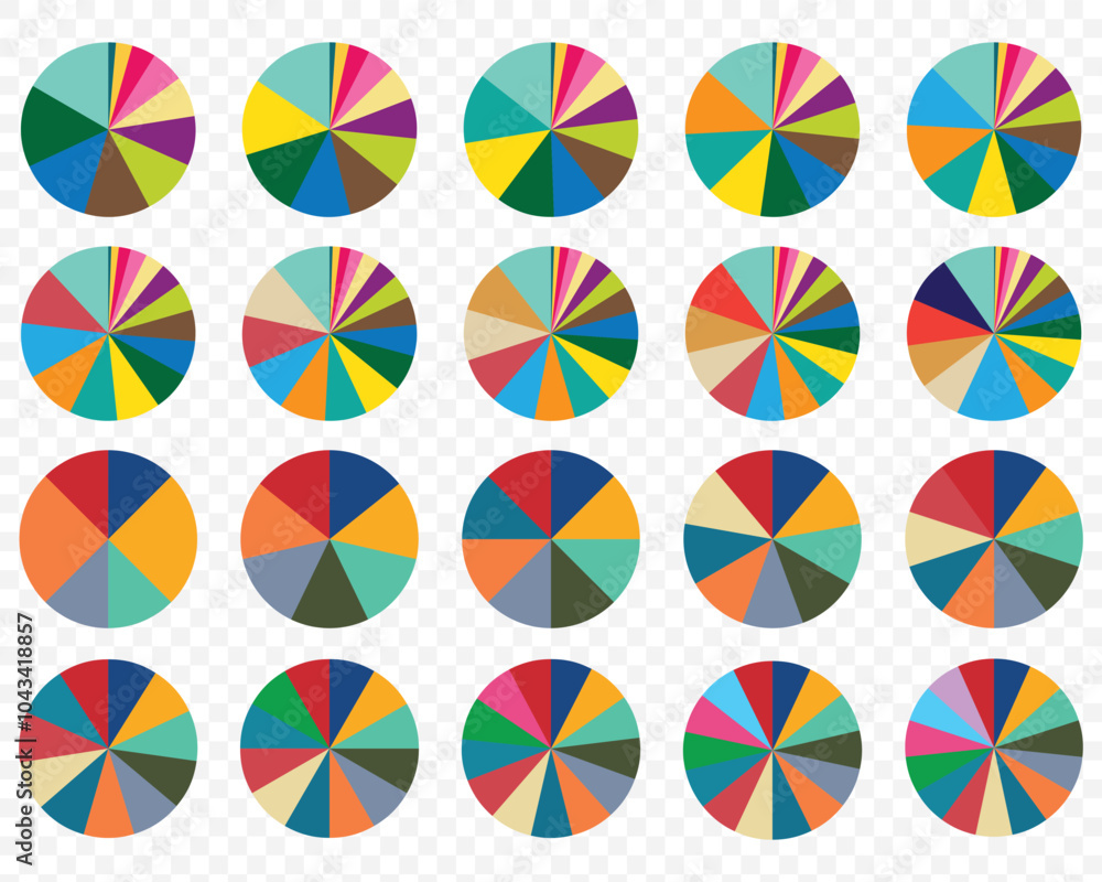 Poster pie chart icon. flat illustration of pie chart vector icon for web design. eps 10.