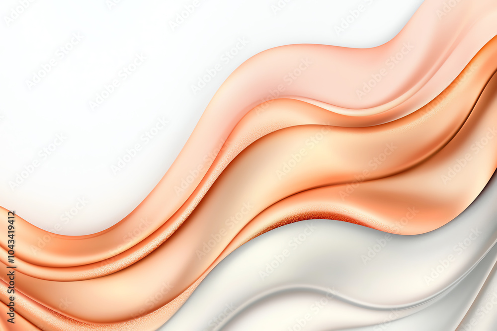 Poster elegant flowing textures a study of soft silks and smooth curves in modern design