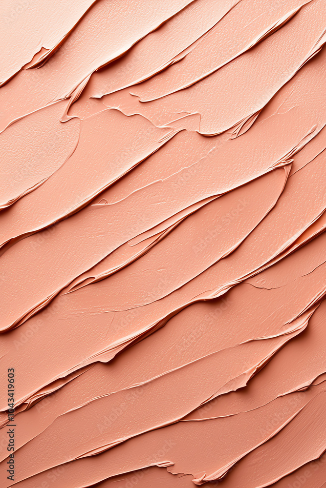 Aufkleber textured peach acrylic surface an artistic exploration of layers and depth in modern design