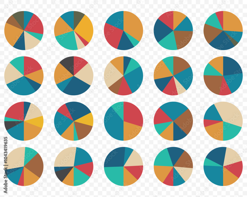 Poster pie chart icon. statistical pie chart / piechart flat icon for apps and websites. eps 10.