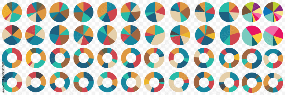 Poster pie chart icon. statistical pie chart / piechart flat icon for apps and websites. eps 10.