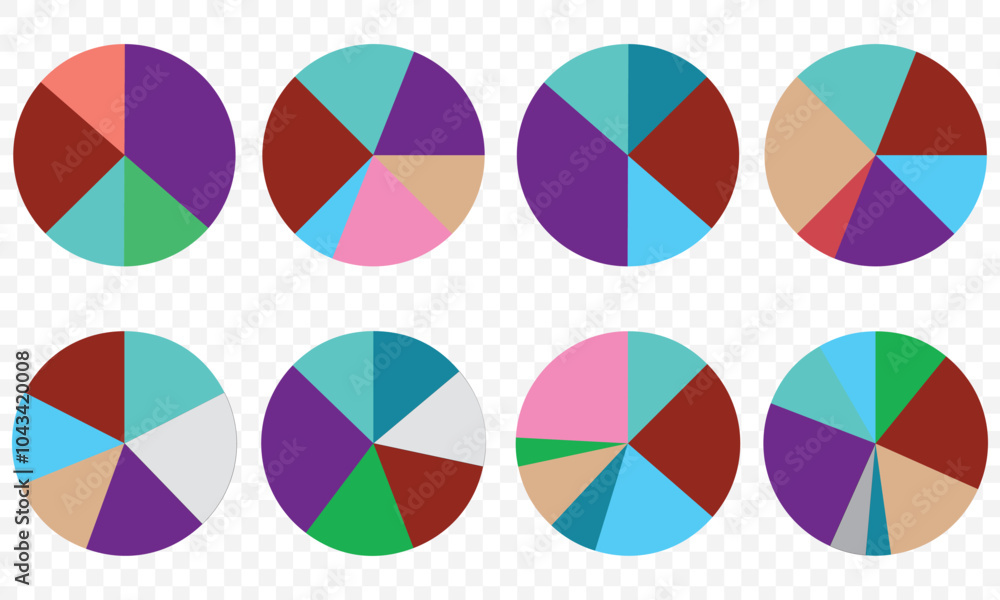 Poster pie chart icon. statistical pie chart / piechart flat icon for apps and websites. eps 10.