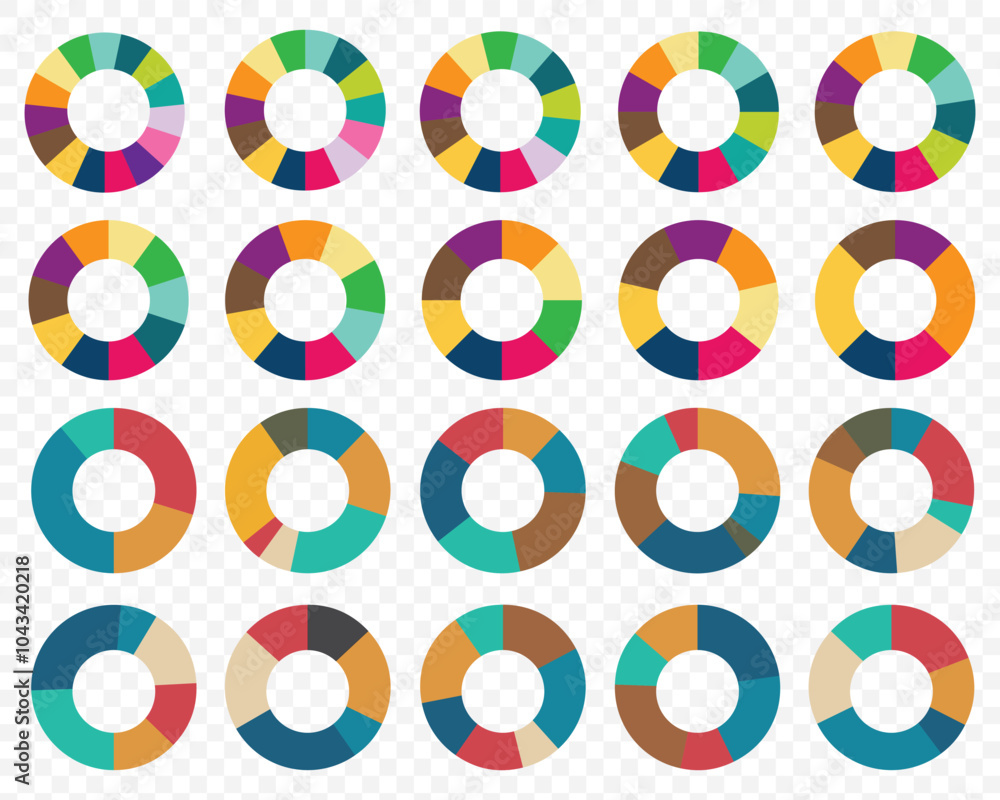 Poster pie chart icon. statistical pie chart / piechart flat icon for apps and websites. eps 10.
