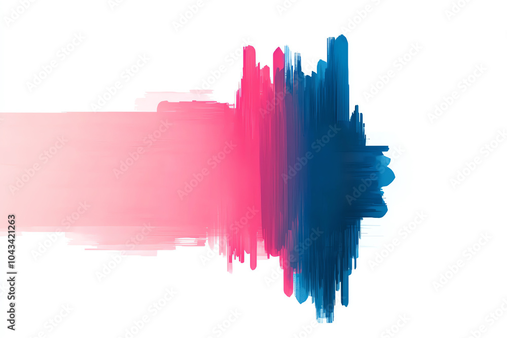 Poster vibrant abstract waves of color illustrating sound and emotion in modern design