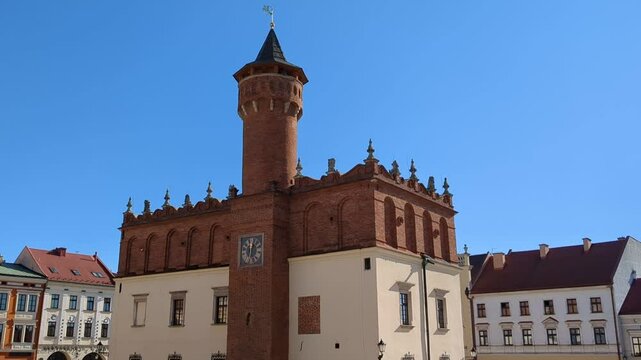 Ratusz (Town Hall). Tarn&oacute;w bugle call. Tarn&oacute;w, Poland.