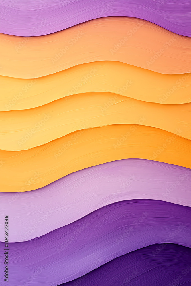 Poster vibrant waves of color a harmonious blend of warm and cool tones in abstract design