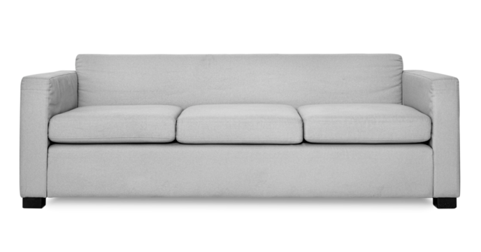 Modern sofa png mockup living room furniture