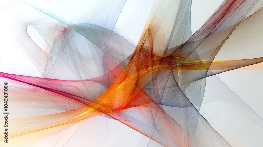 Poster captivating abstract image representing the quantum trinity,