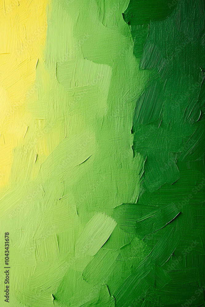 Poster a vibrant gradient of green an abstract exploration of color and texture in art