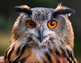 Obraz premium animal, eye, bird, vision, owl, night, binocular, nocturnal, prey, face, strigiformes, big, panoramic, yellow, wildlife, black, portrait, great, closeup, looking, wild, nature, white, beauty, feather,