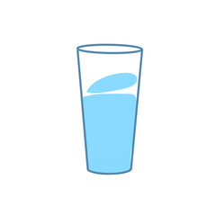 Glasses of water, vector style