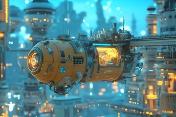 Obraz premium A future sci-fi movie, SF , Generative AI