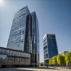 Obraz premium Modern Urban Architecture at Its Finest
