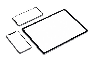 Digital tablet phone screen png mockup smart tech