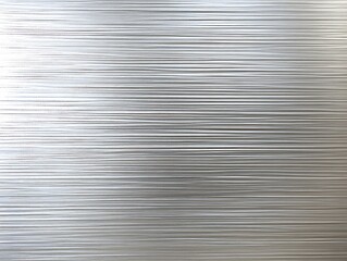 Obraz premium Brushed metal background with subtle horizontal texture and gradient light reflection in a smooth industrial surface design