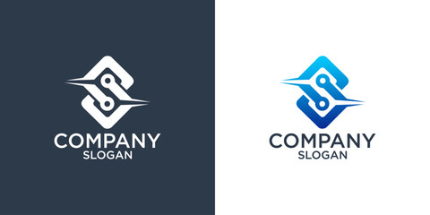 Obraz premium letter S abstract monogram logo design vector