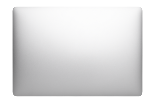 Laptop cover transparent mockup digital device