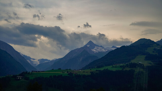 Landscape of mountains