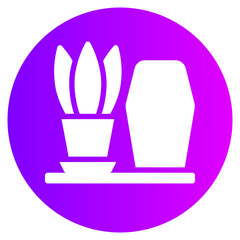 home decoration gradient icon