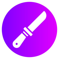 knife gradient icon