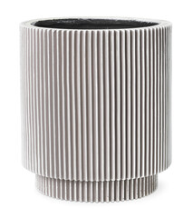 Plant pot png stripes ceramic mockup