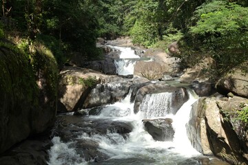 Fototapeta premium landscape of Nangrong waterfall relaxing place travel location on Thailand
