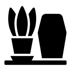 home decoration glyph icon