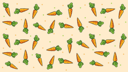 Carrot pattern background 