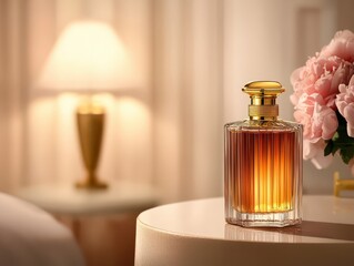 Elegant vintage-inspired perfume bottle with ornate detailing, perfect for adding charm to any decor.