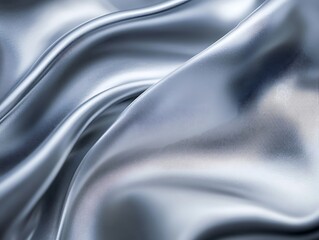 Obraz premium Brushed metal background with subtle horizontal texture and gradient light reflection in a smooth industrial surface design