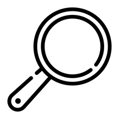 frying pan line icon