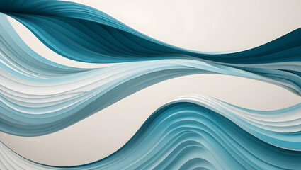 Obraz premium Gentle blue wavy texture creates soothing and modern abstract design, perfect for backgrounds or artistic projects. flowing lines evoke sense of calm and tranquility