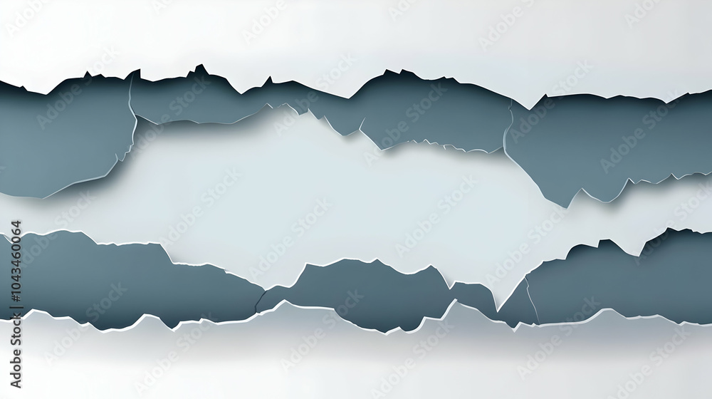 Poster abstract torn paper background with copy space.