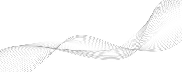 Wave lines vector illustration. Curve wave seamless pattern. Line art striped graphic template.	
