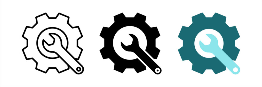 Repair icon set. service sign. for mobile concept and web design. vector illustration on white background