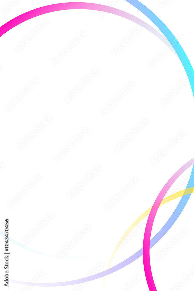 Poster Round gradient frame design element