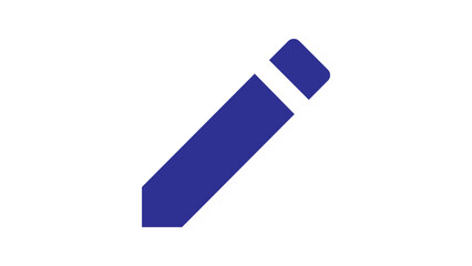 blue pencil isolated on white