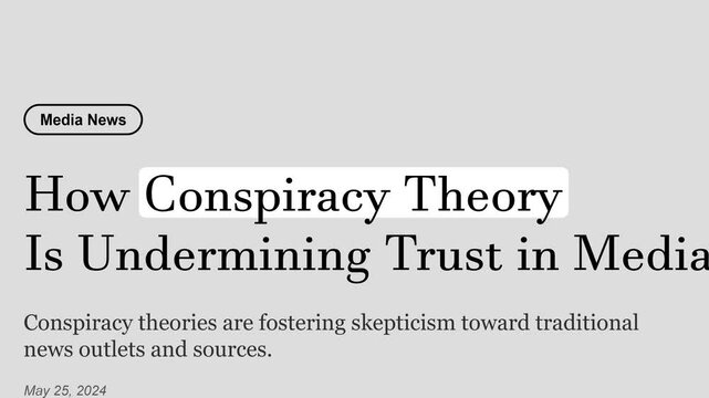 Conspiracy Theory, Headlines News Fast Sequence