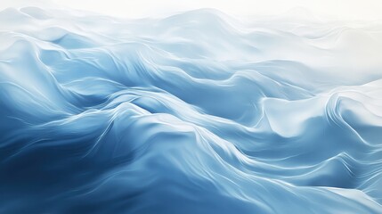 An abstract representation of water, with soft, flowing shapes and a gradient of blues and whites. 