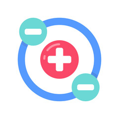 Fototapeta premium Proton Flat Icons, Vector illustration