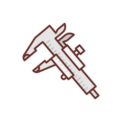 Caliper Filled Icons , Vector illustration