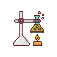 Thermodynamics Filled Icons , Vector illustration