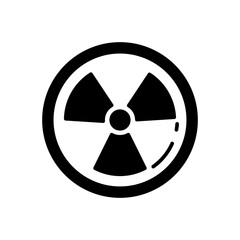 Radiation Glyph Icon, Vector illustration