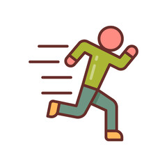 Motion Filled Icons , Vector illustration