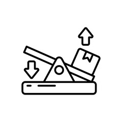Lever Outline Icon, Vector illustration